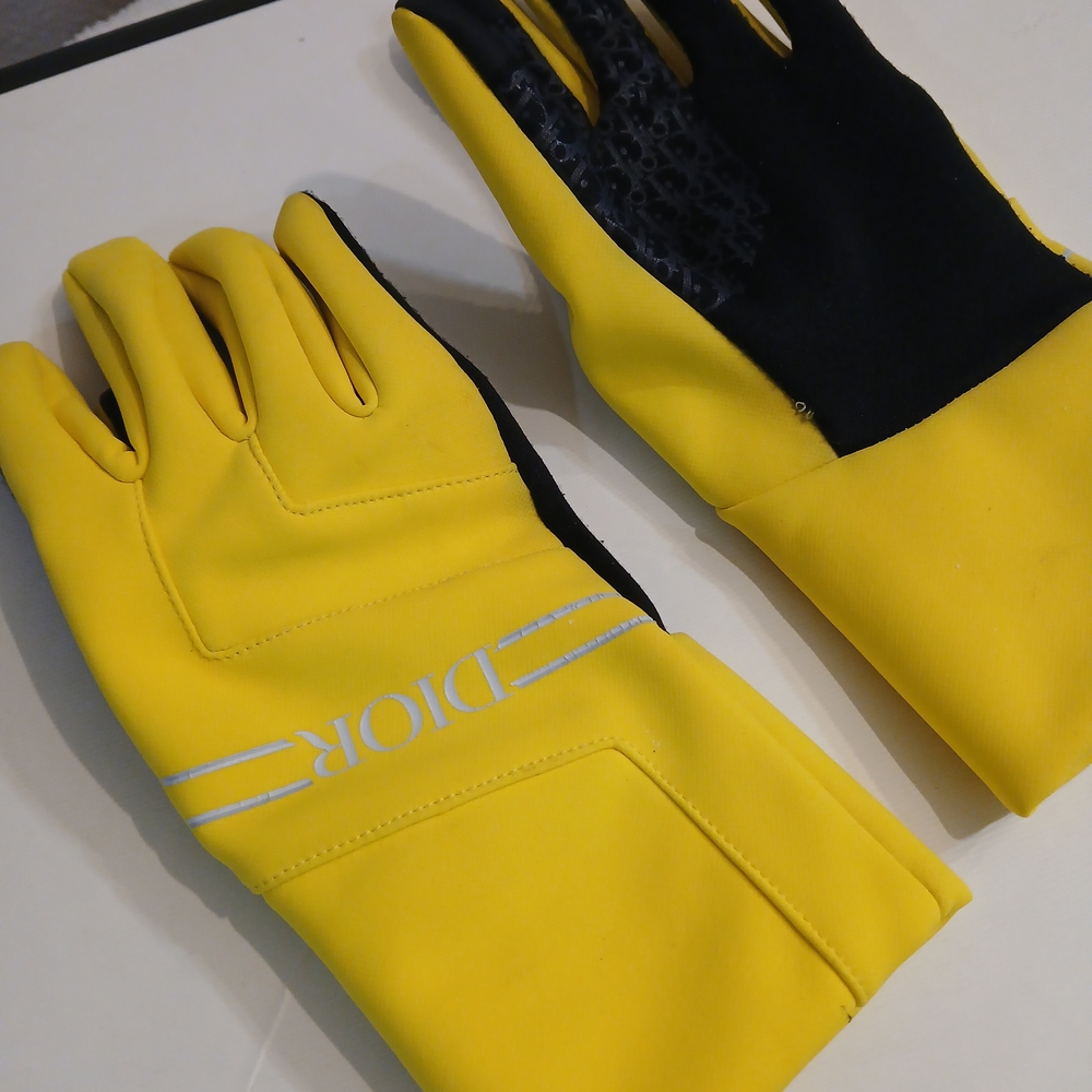 Dior Yellow and Black  Ski Gloves ( Check The Goggles In My Listings)